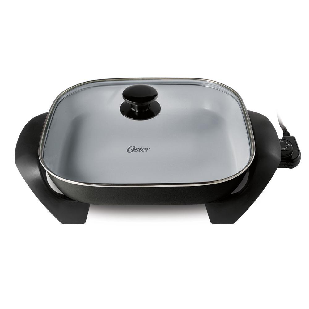 UPC 034264471764 product image for Oster DuraCeramic 12 in. x 16 in. Black Titanium Non-Stick Electric Skillet | upcitemdb.com