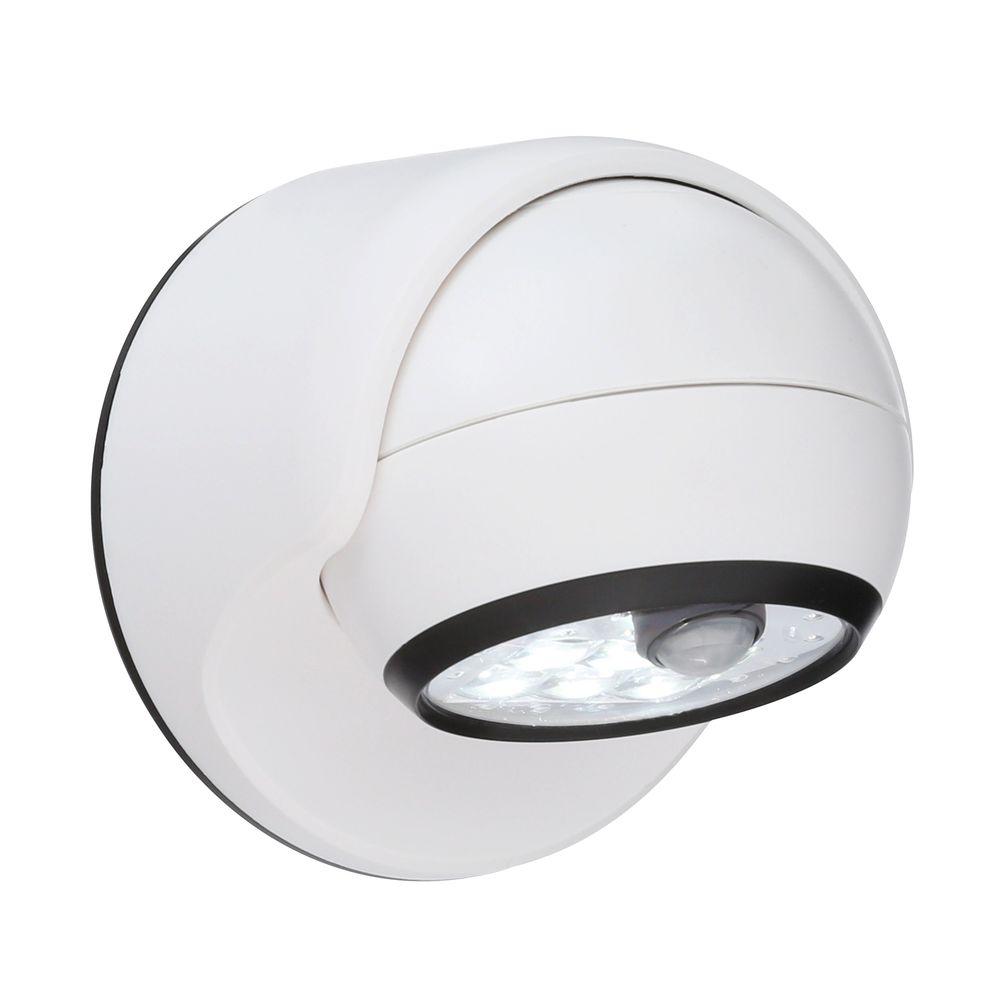 Wireless Indoor 12 LED Motion Sensor Light 7 Inch Silver