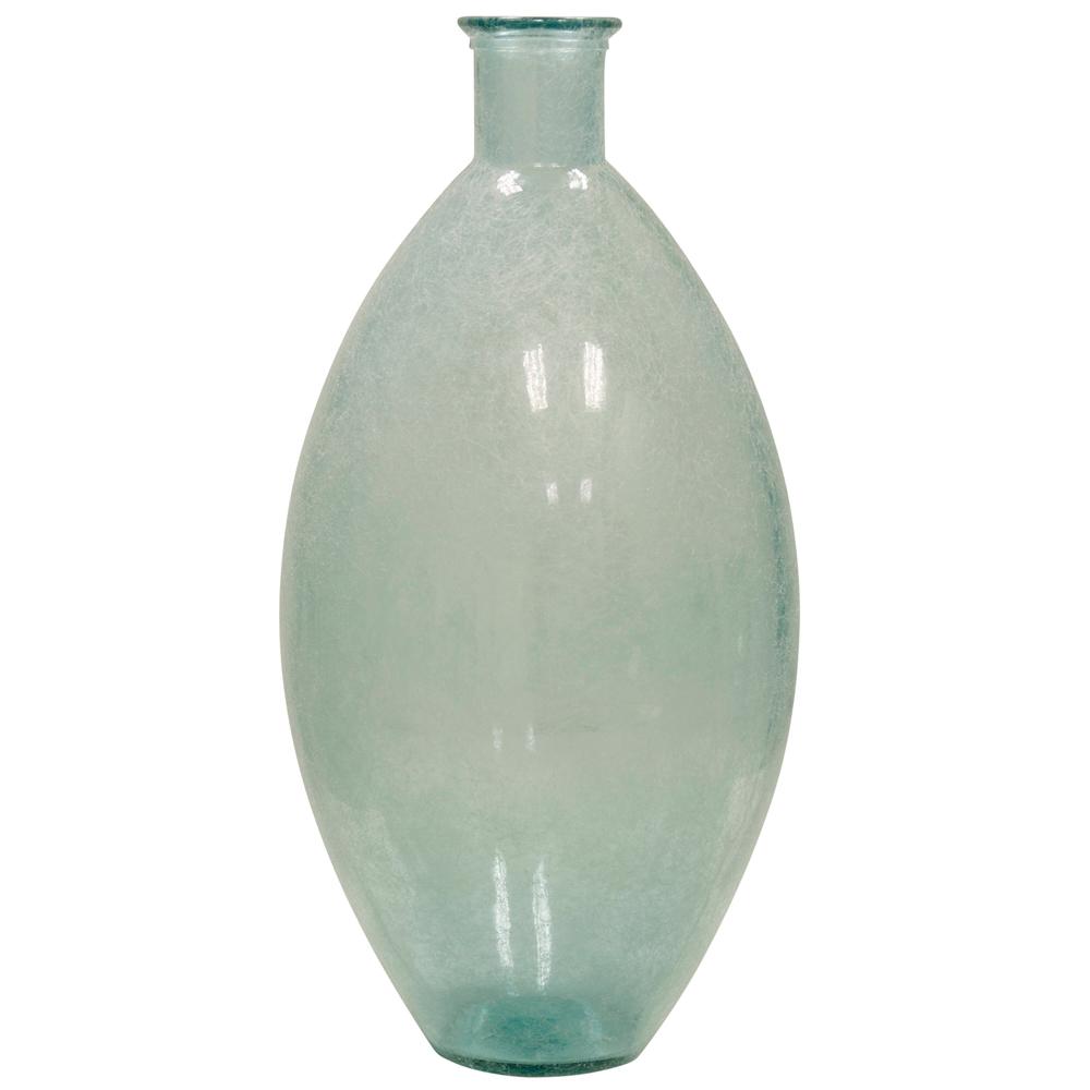 StyleCraft Blue Frosted Decorative Glass Jug Decorative Vase, Frosted Blue Linen was $117.99 now $52.72 (55.0% off)