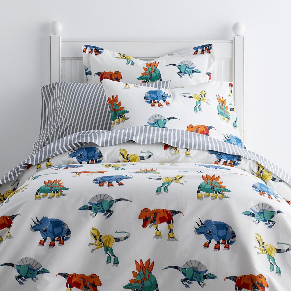 Company Kids By The Company Store Robo Dino Multicolored Cotton