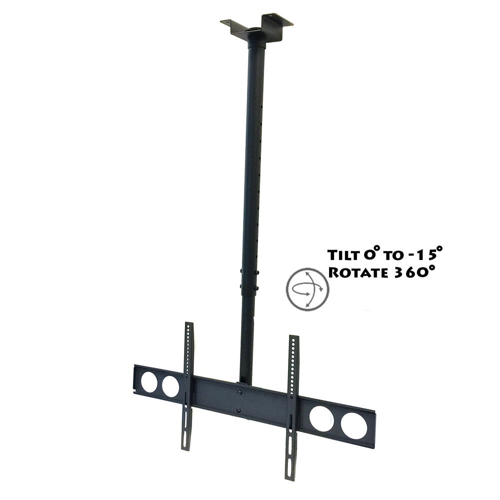 Tilting Ceiling Mount For 32 in. to 70 in. Television Mount in Black