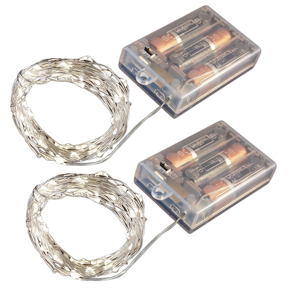 Lumabase Battery Operated Led Waterproof Mini String Lights With Lumabase Battery Operated Led Waterproof Mini String Lights With Timer 50ct Cool White