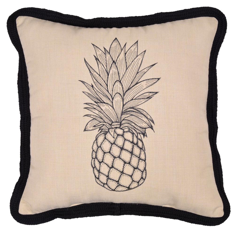 Plantation Patterns, LLC CushionGuard Oatmeal Square Outdoor Throw