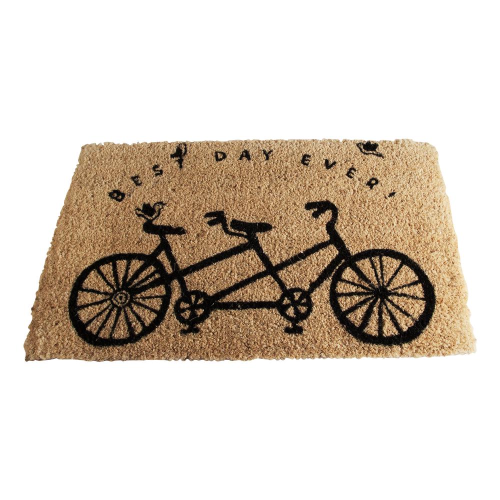 Tag Best Day Ever Bicycle 18 In X 30 In Coir Door Mat Tag205514