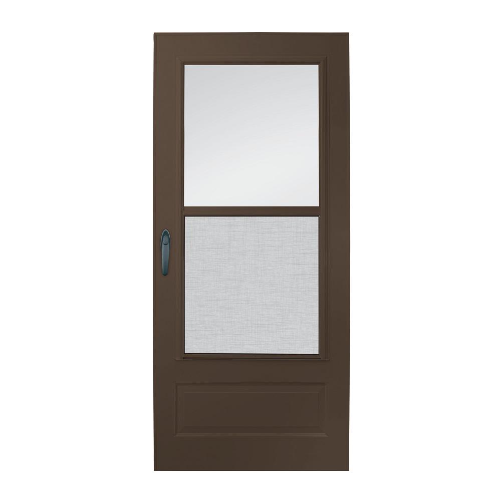 Emco 34 In X 80 In 100 Series Plus Bronze Self Storing Storm