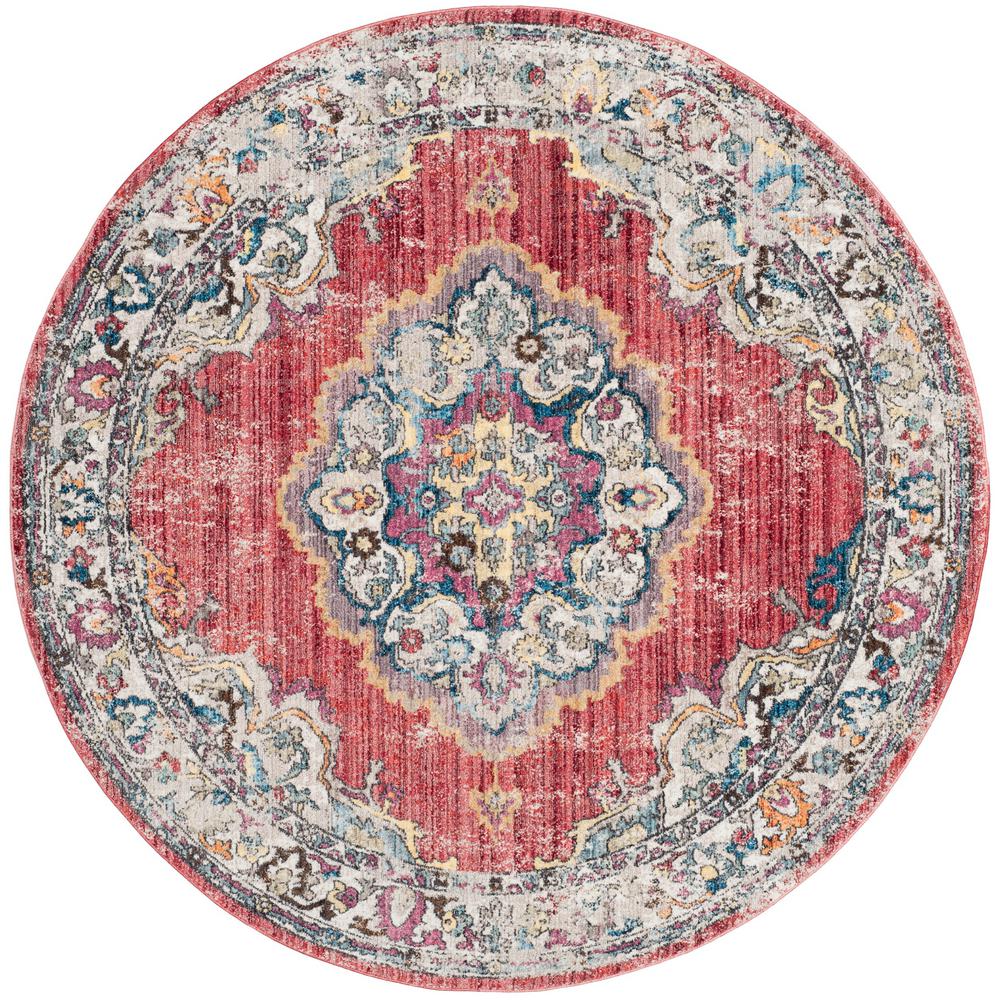 Safavieh Bristol Rose Light Gray 7 Ft X Round Area Rug