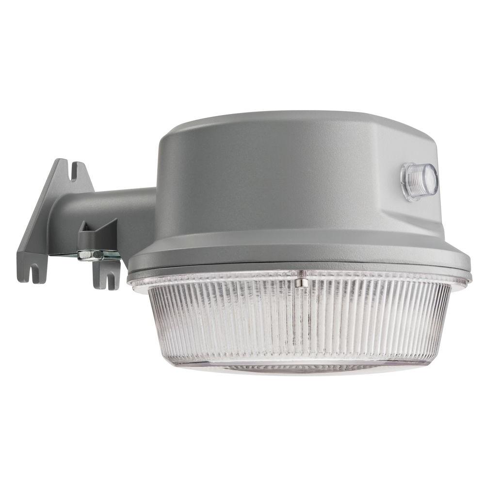 Water Resistant Line Voltage Integrated Led Outdoor Security Gray Outdoor Integrated Led 4000k Area Light With Dusk To Dawn Photocell