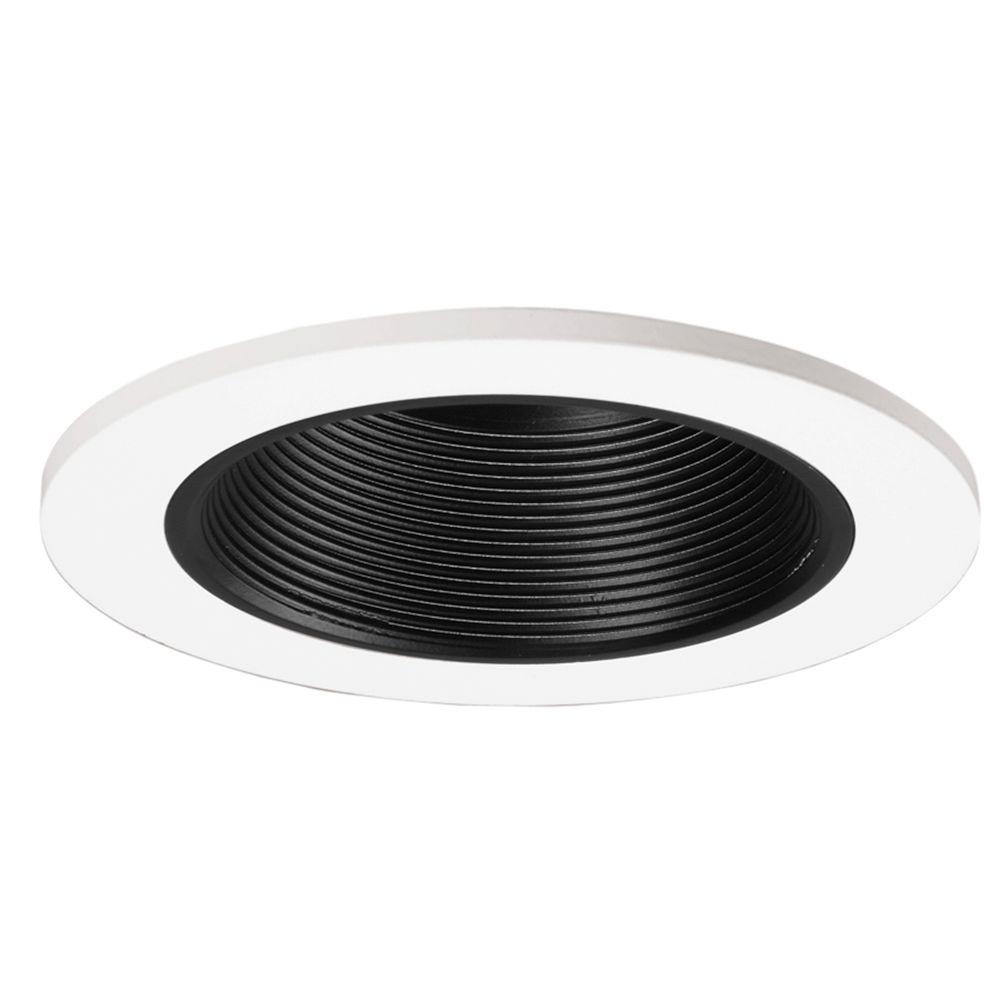 Halo 9.38 in. White Recessed Ceiling Light Square Trim with Glass