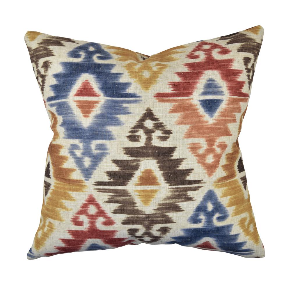 Vesper Lane Bold Aztec Multicolored Geometric 18 In X 18 In