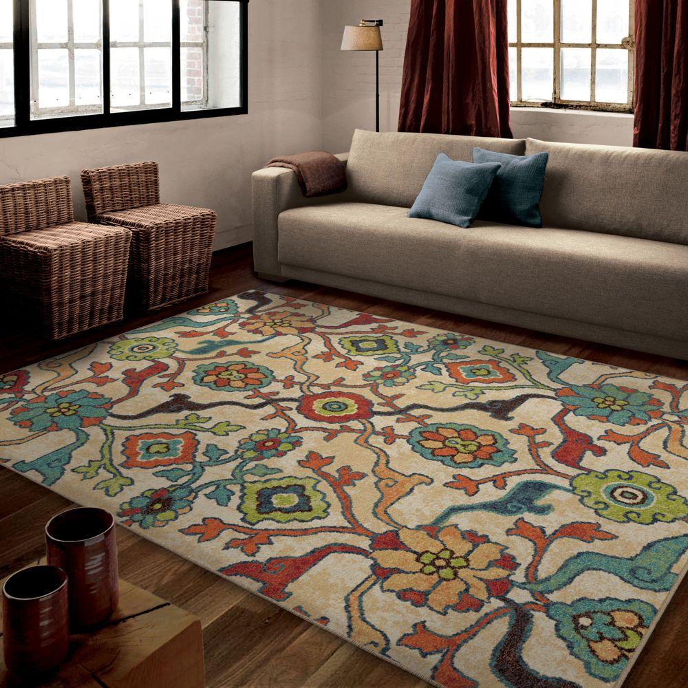 Orian Rugs Punjab Multi Fl Bright Colors 8 Ft X 11 Indoor - 7 10 X 11 Rug Orian Rugs Punjab Multi Fl Bright Colors 8 Ft X 11 Indoor - 7 10 X 11 Rug