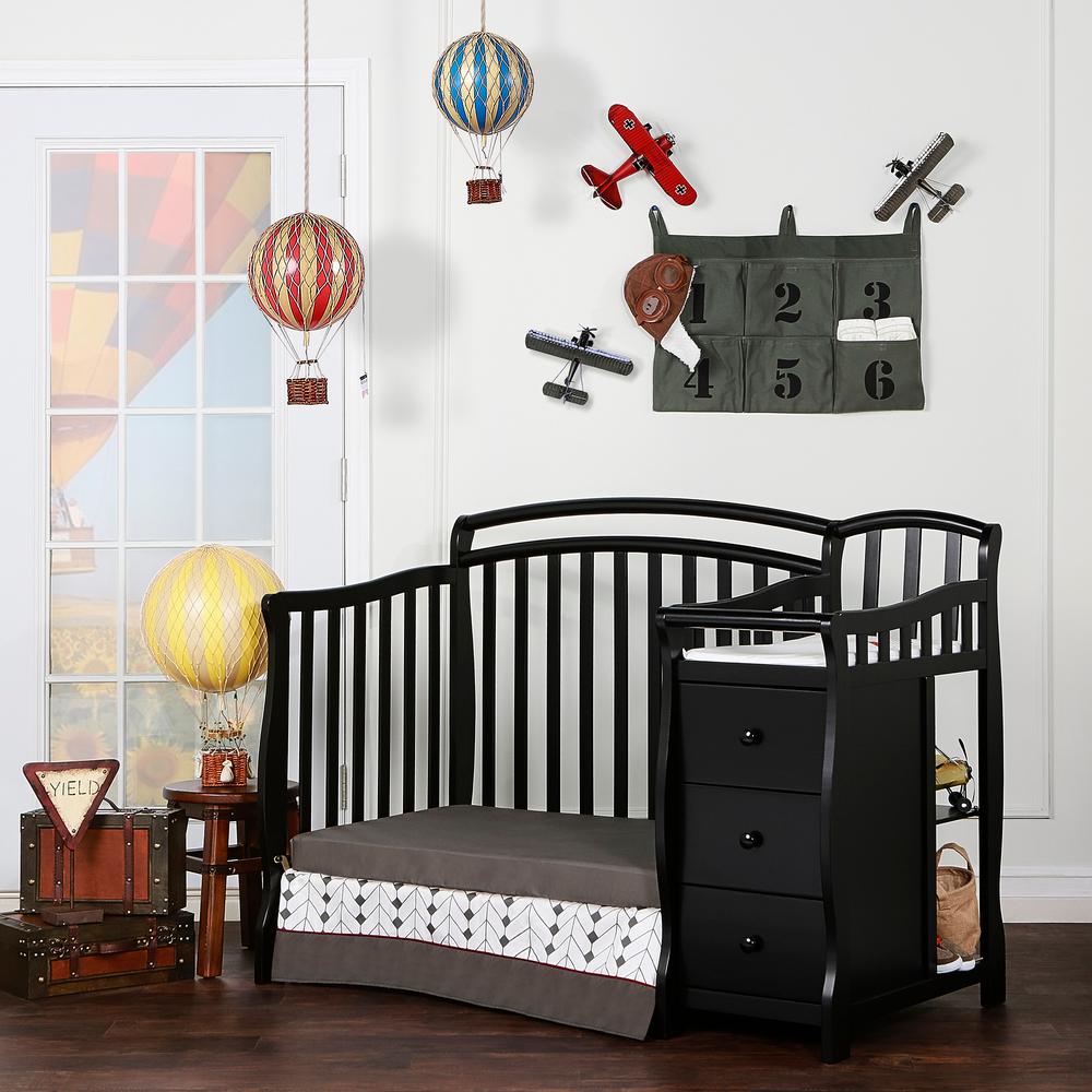 5 in 1 crib with changing table