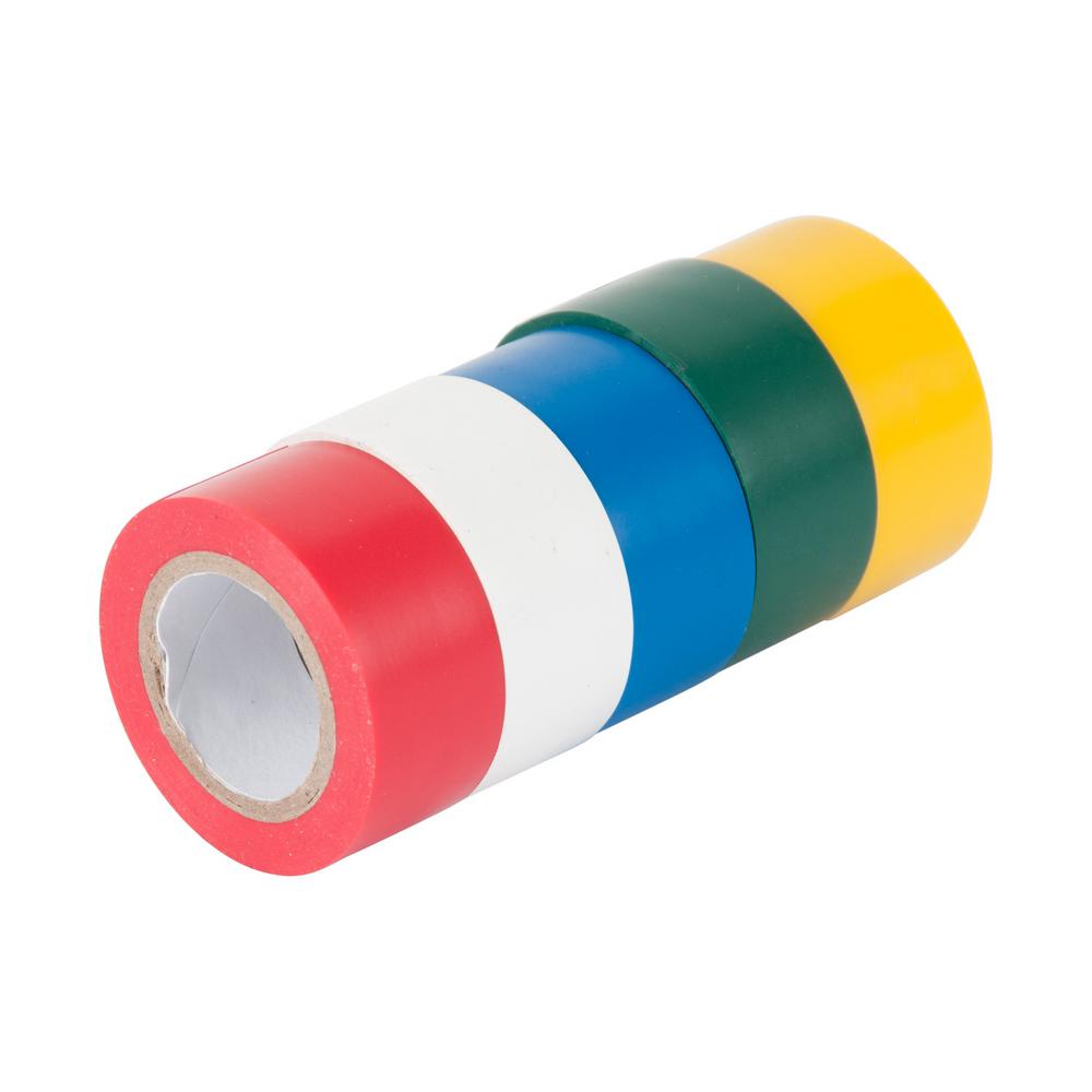 Gardner Bender 3/4 in. x 12 ft. Assorted Colored Electrical Tape 5Pack
