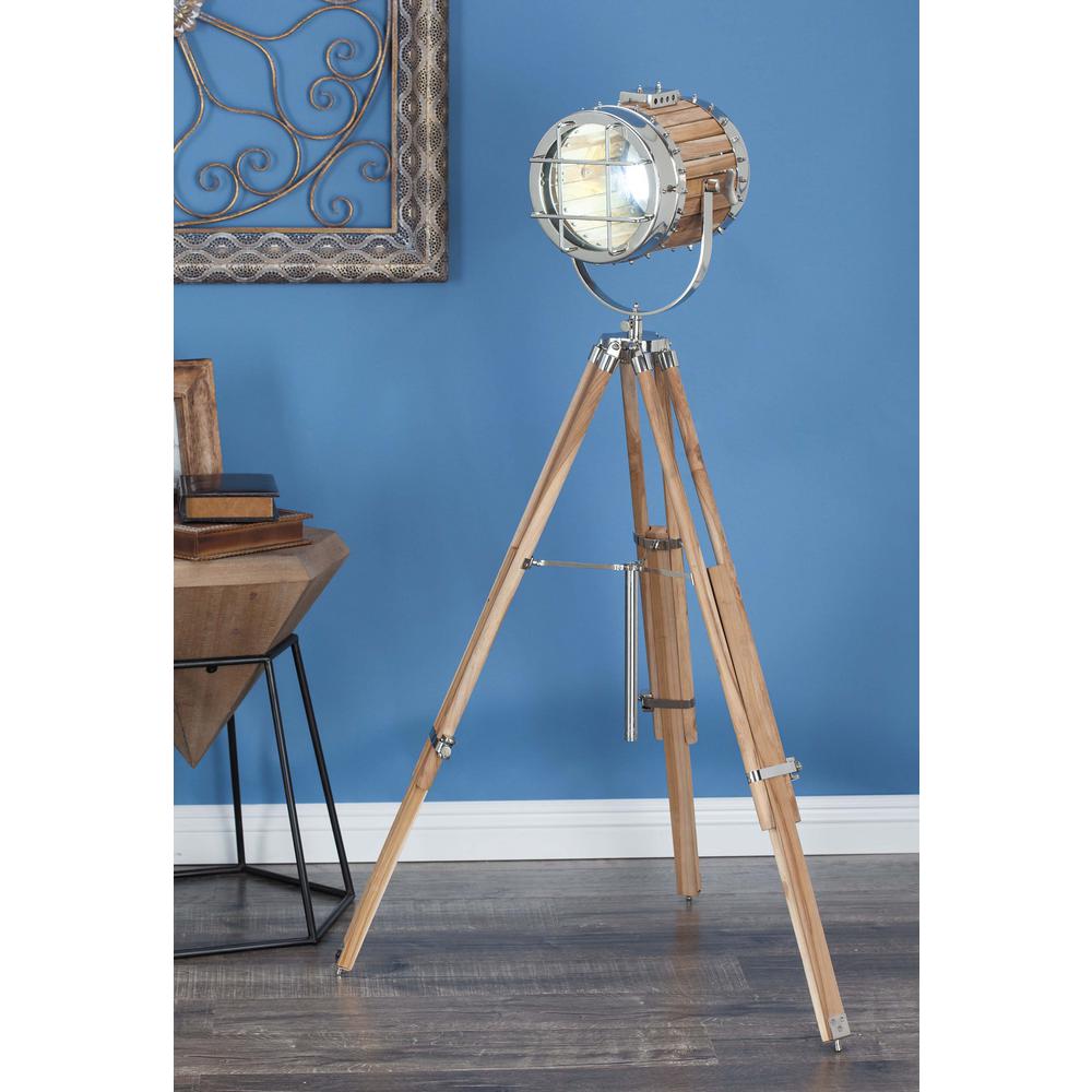 Litton Lane 52 In X 32 In Nautical Decorative Aluminium And Teak