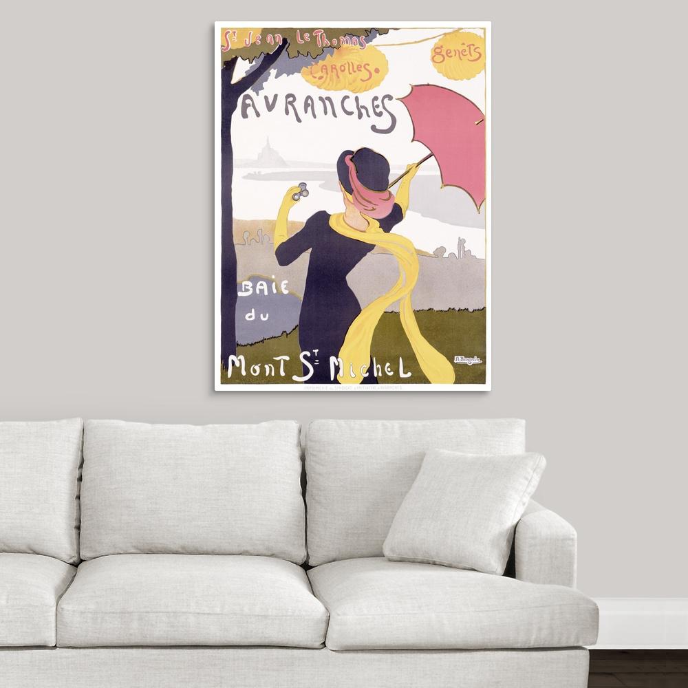 GreatBigCanvas "Tahiti, Wahine Hula Dance, Vintage Poster" by Great BIG