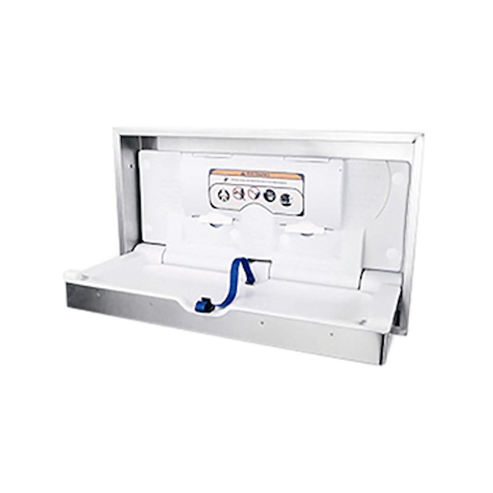 horizontal baby changing station