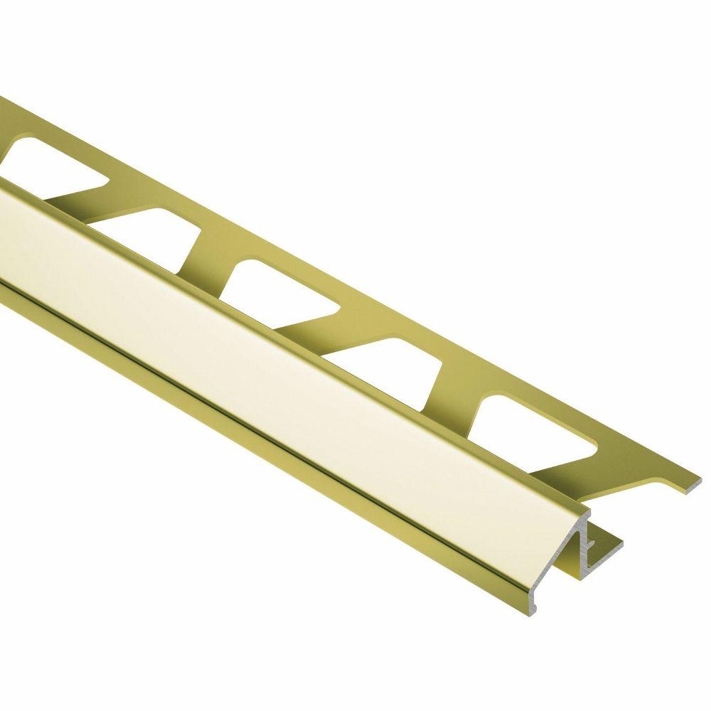 Schluter RenoU Bright Brass Anodized Aluminum 5/16 in. x 8 ft. 21/2