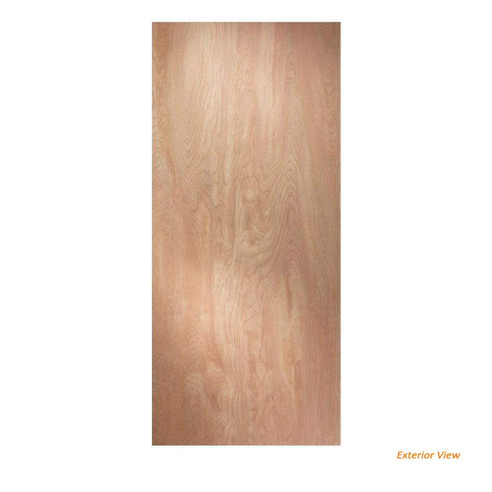 JELDWEN 34 in. X 84 in. Hardboard Flush Unfinished Solid Core Hardwood
