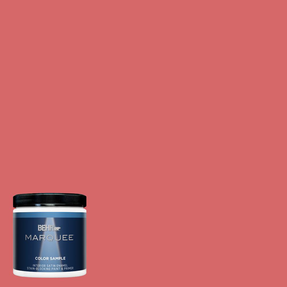 BEHR MARQUEE 8 oz. #160B-6 Coral Expression Satin Enamel ...