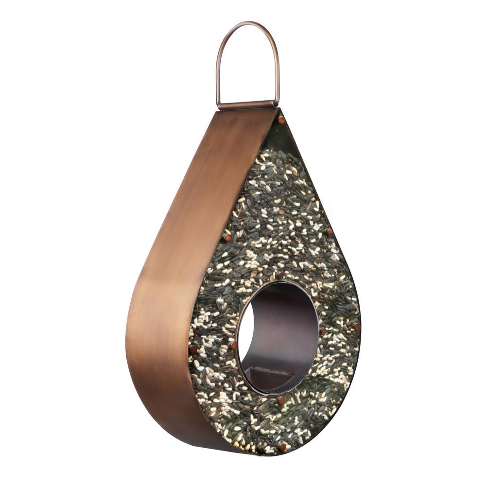 Good Directions Teardrop Fly Thru Extra Large Copper Bird Feeder