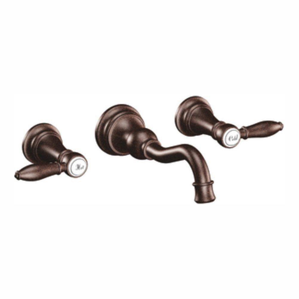 MOEN Voss 8 in. Widespread 2-Handle High-Arc Bathroom Faucet Trim Kit ...