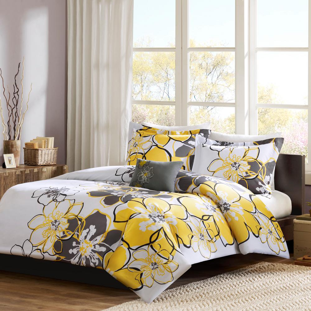 Mi Zone Skylar 3 Piece Yellow Twin Xl Fl Duvet Cover Set Mi Zone Skylar 3 Piece Yellow Twin Xl Fl Duvet Cover Set
