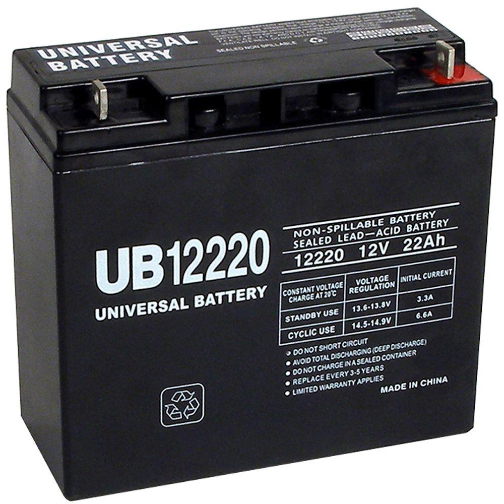 UPG 12Volt 22 Ah T4 Terminal Sealed Lead Acid (SLA) AGM Rechargeable BatteryUB12220 The Home