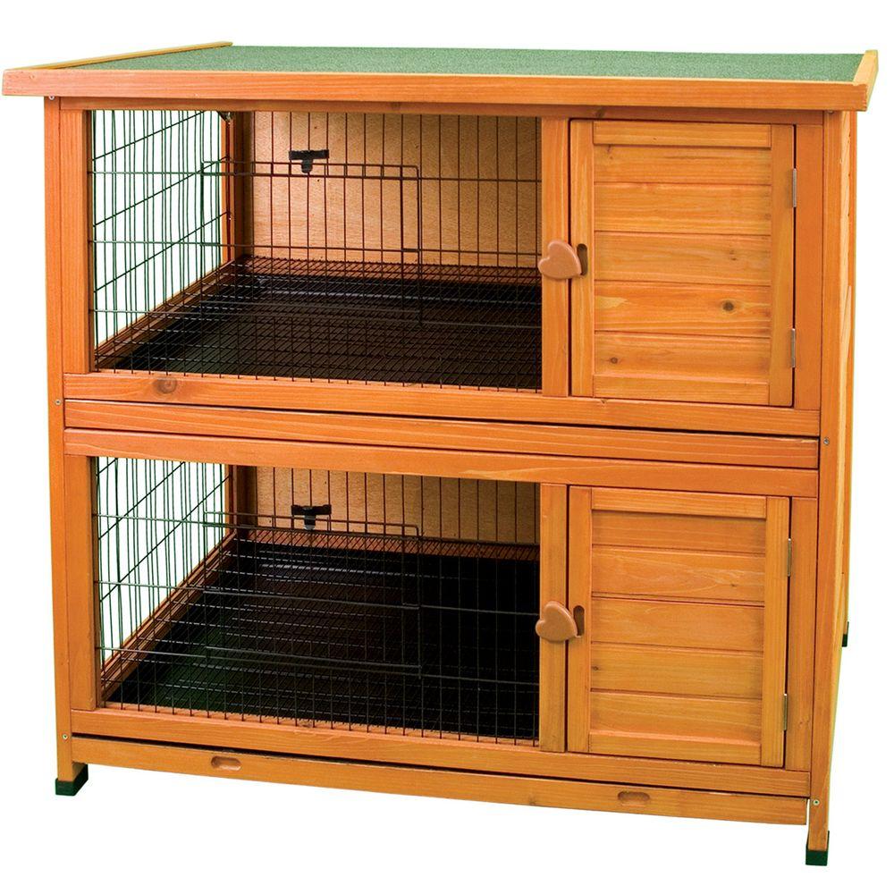 double level rabbit cage