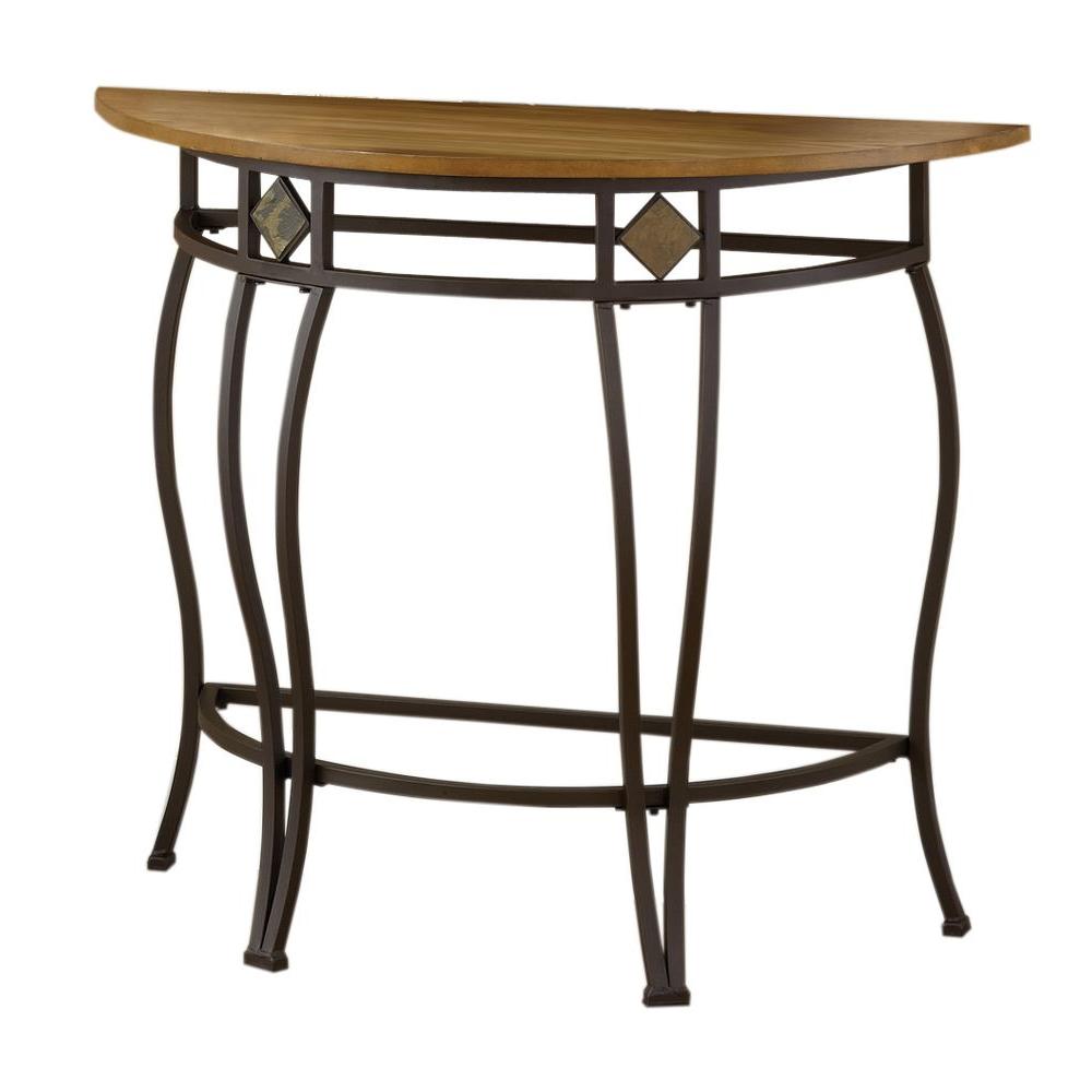 Hillsdale Furniture Lakeview Medium Oak and Copper Console Table4264