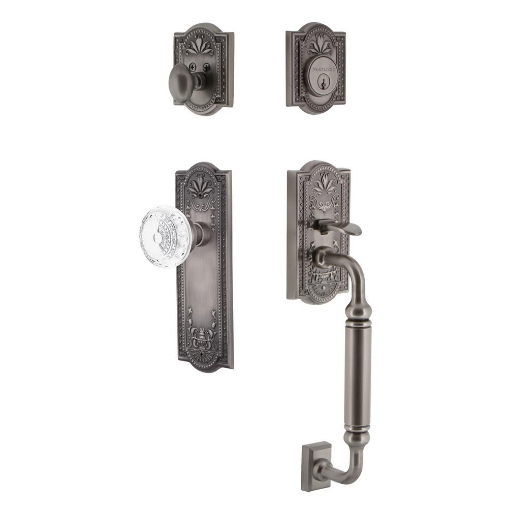 Pewter Door Handlesets Hardware The Home Depot Meadows