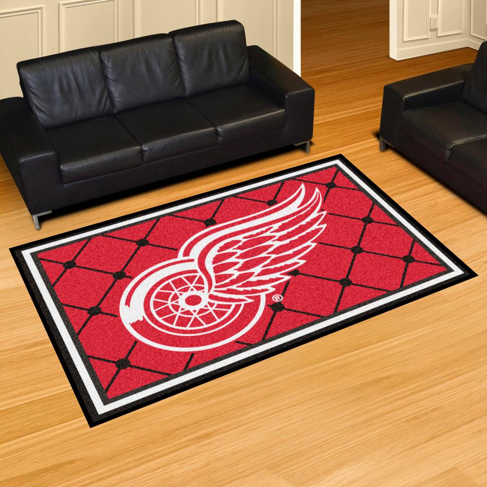 Fanmats Nhl Detroit Red Wings 5 Ft X 8 Indoor Area Rug Fanmats Nhl Detroit Red Wings 5 Ft
