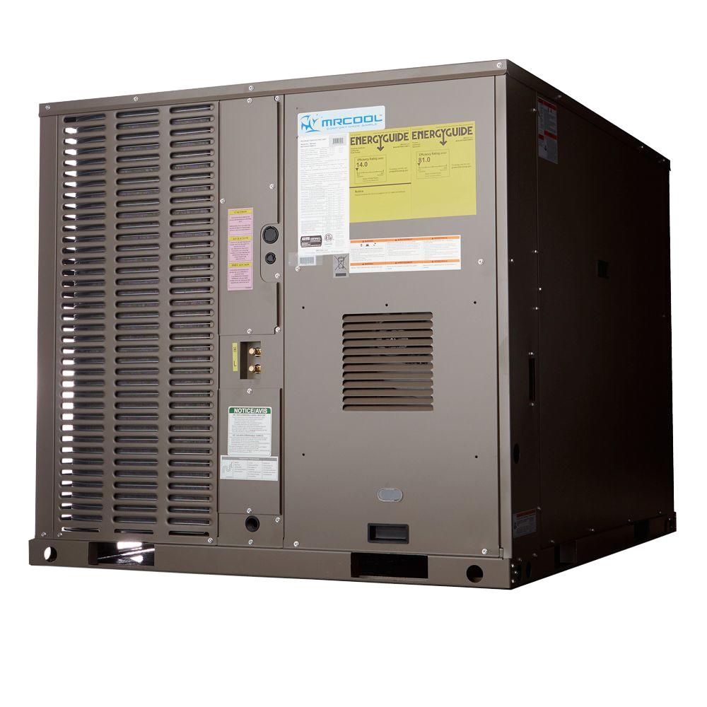 3.5 Ton 14 SEER R-410A Horizontal or Downflow Package A/C and Gas