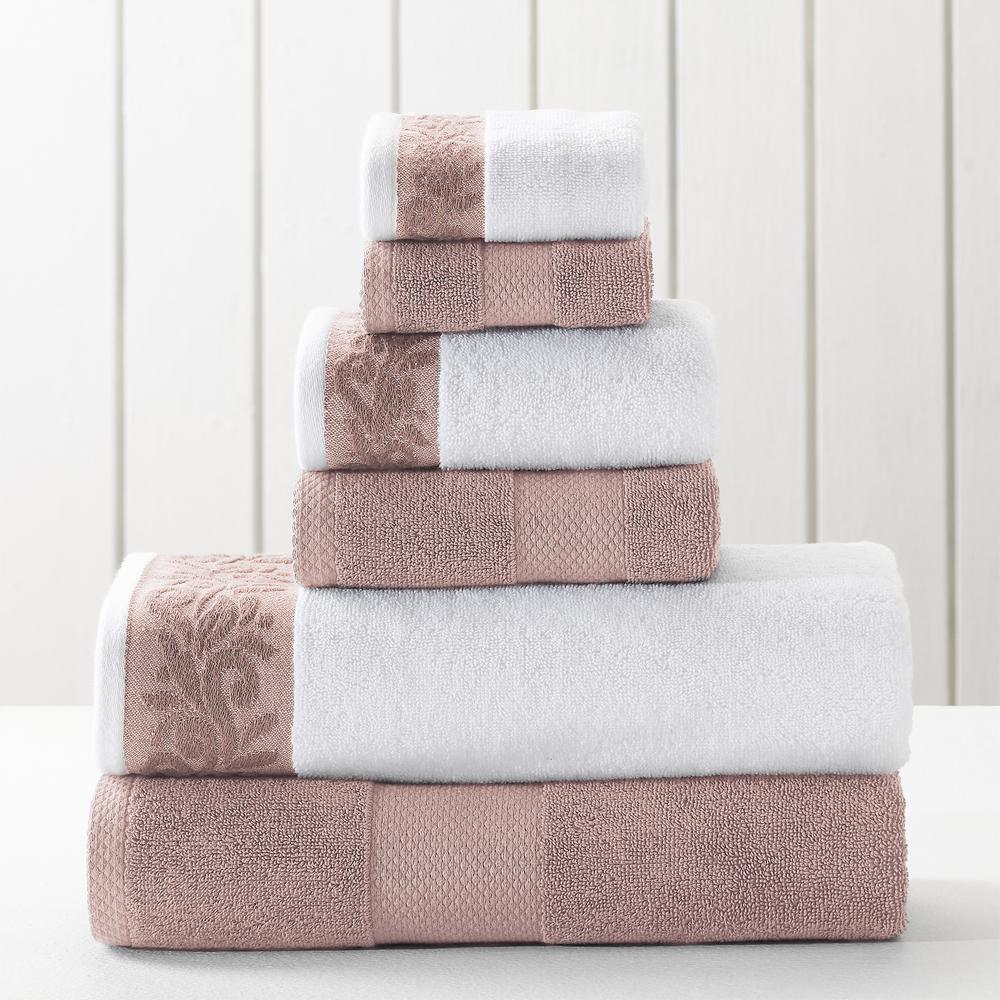 rose bath towels