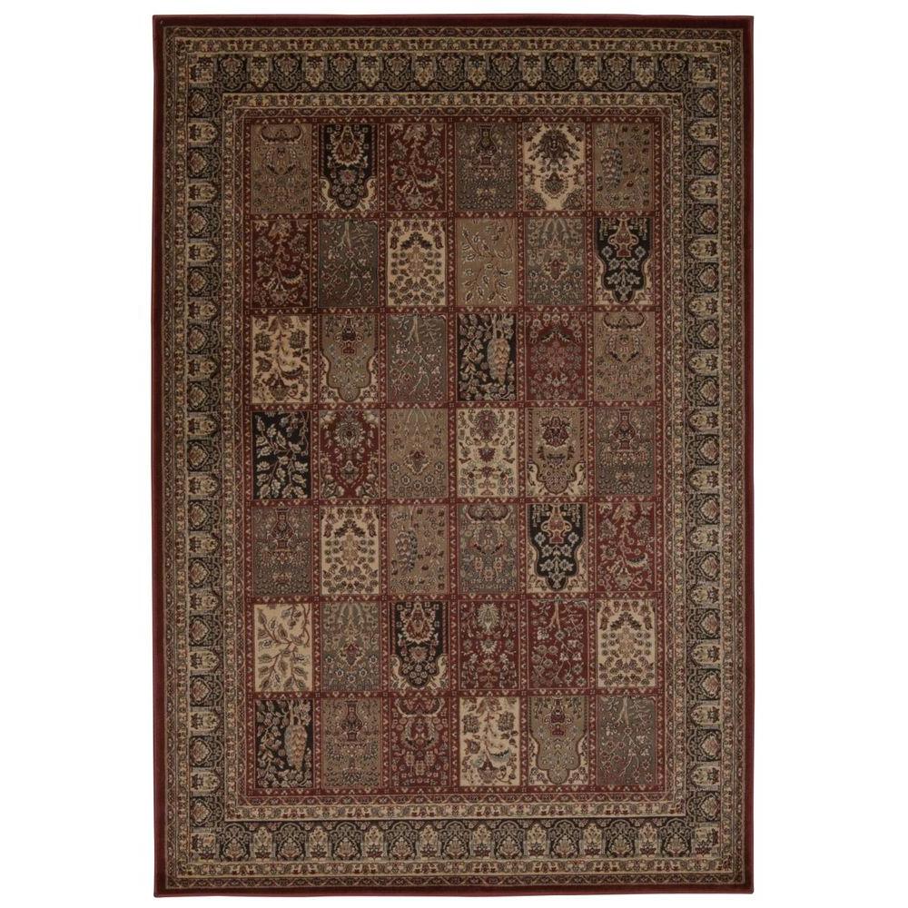 Nourison Overstock Ararat Burgundy 9 ft. 3 in. x 12 ft. 9 ...