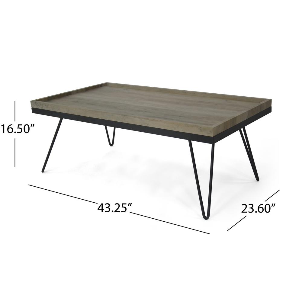 Noble House Seminole Industrial Modern Rectangular Antique Gray - Small Vintage Coffee Table Legs Noble House Seminole Industrial Modern Rectangular Antique Gray - Small Vintage Coffee Table Legs