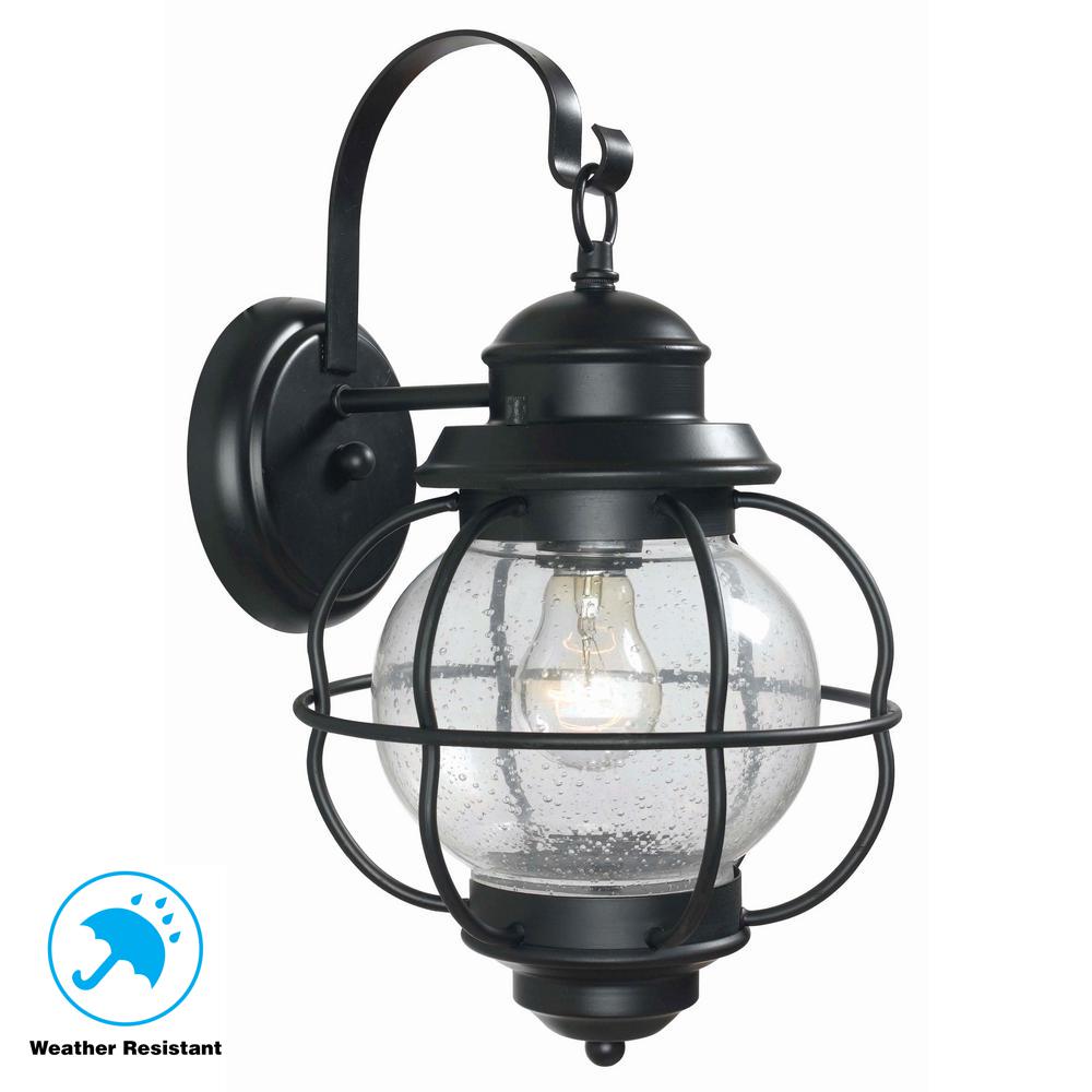 Home Decorators Collection Greer 1Light Black Exterior