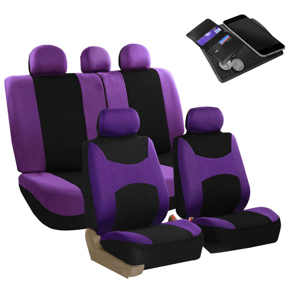 purple car seat
