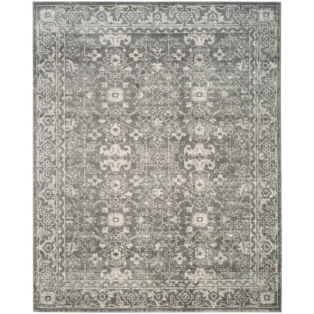Safavieh Evoke Grey/Ivory 8 ft. x 10 ft. Area RugEVK270S8 The Home Depot