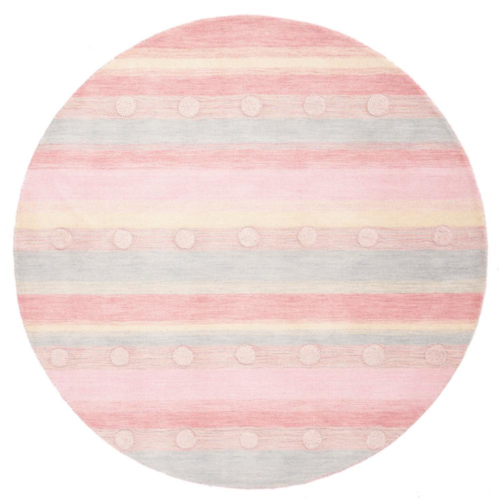 Safavieh Kids Light Blue/Pink 5 ft. x 5 ft. Round Area RugSFK801M5R