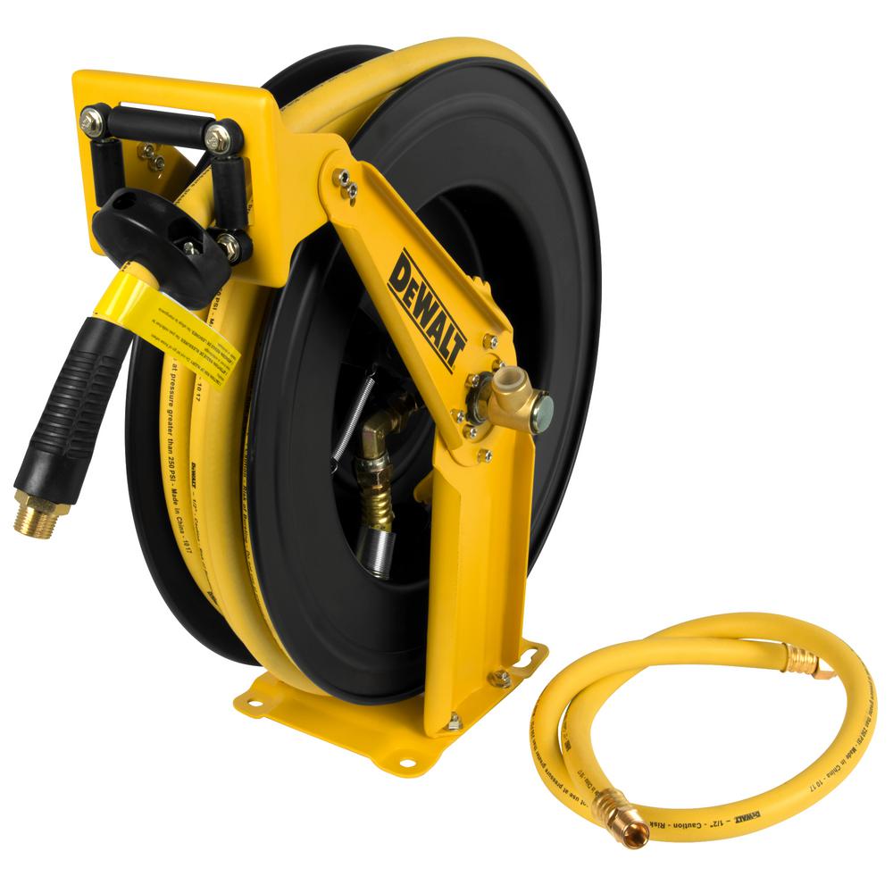 DEWALT 1/2 in. x 50 ft. Double Arm Auto Retracting Air Hose ReelDXCM0240344 The Home Depot