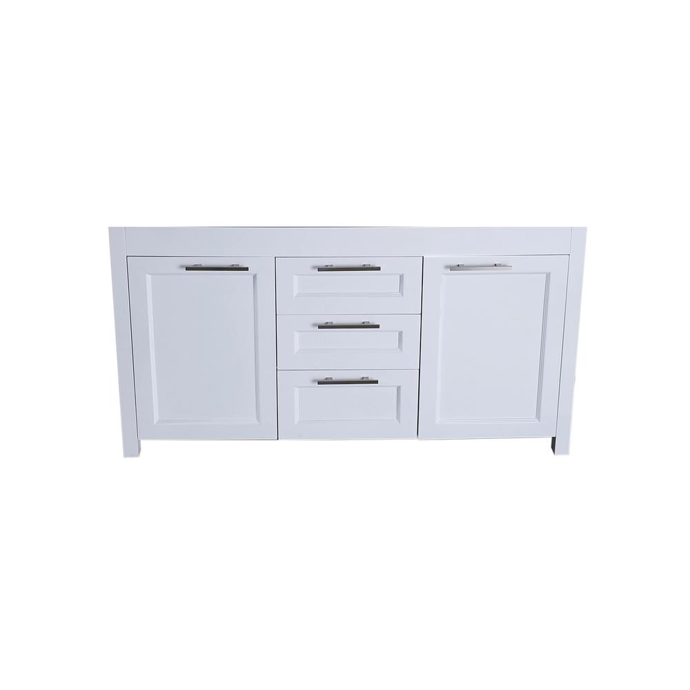 Bosconi Bosconi 60 In Main Cabinet Only In White With Brushed