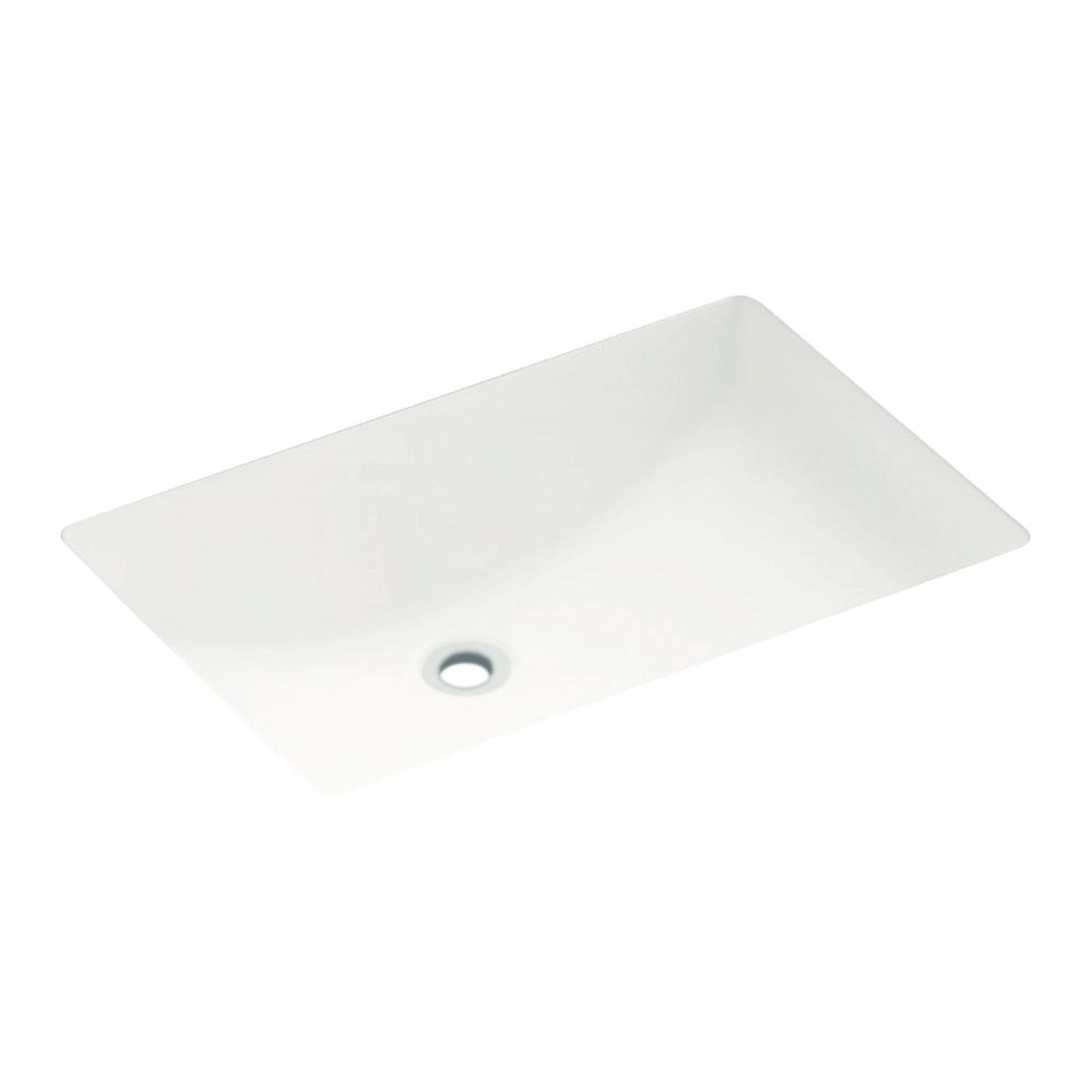Swanstone Contour UnderMount Bathroom Sink in WhiteUC01913.010 The