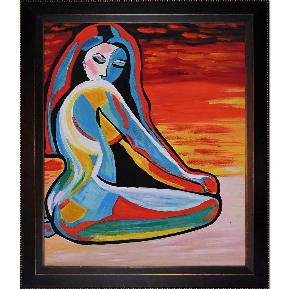 ArtistBe Abstract Woman 2 Reproduction with Veine D'Or Bronze Angled Frameby Nora Shepley Canvas Print, Multi-color was $742.01 now $362.06 (51.0% off)