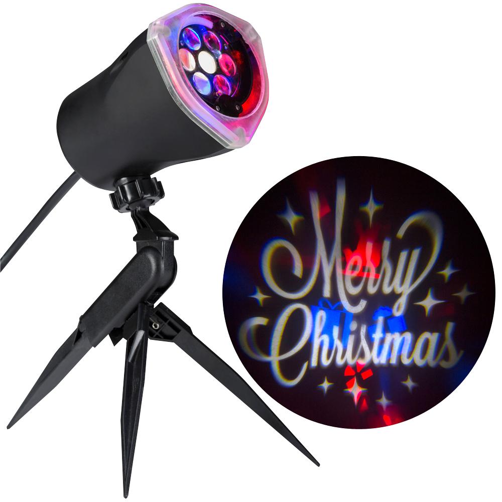 christmas light projector white