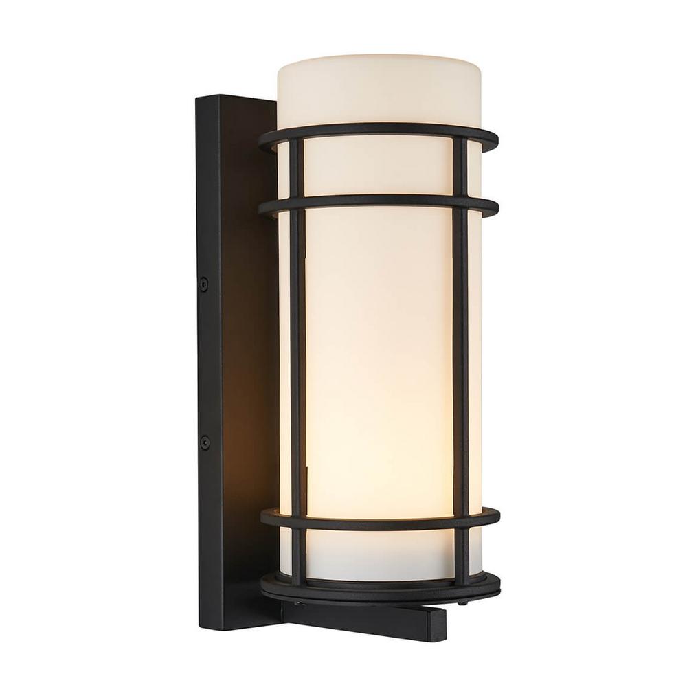 Artika Medium Brisbane Black Outdoor Integrated Led Wall Mount Lantern Artika Medium Brisbane Black Outdoor Integrated Led Wall Mount Lantern