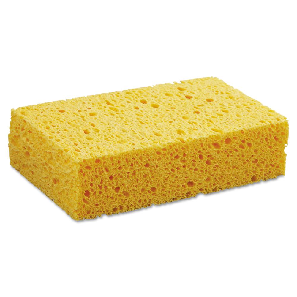 Boardwalk Medium Cellulose Sponge, 3 2/3 x 6 2/25 in., 1.55 inch Thick, Yellow,... by Boardwalk