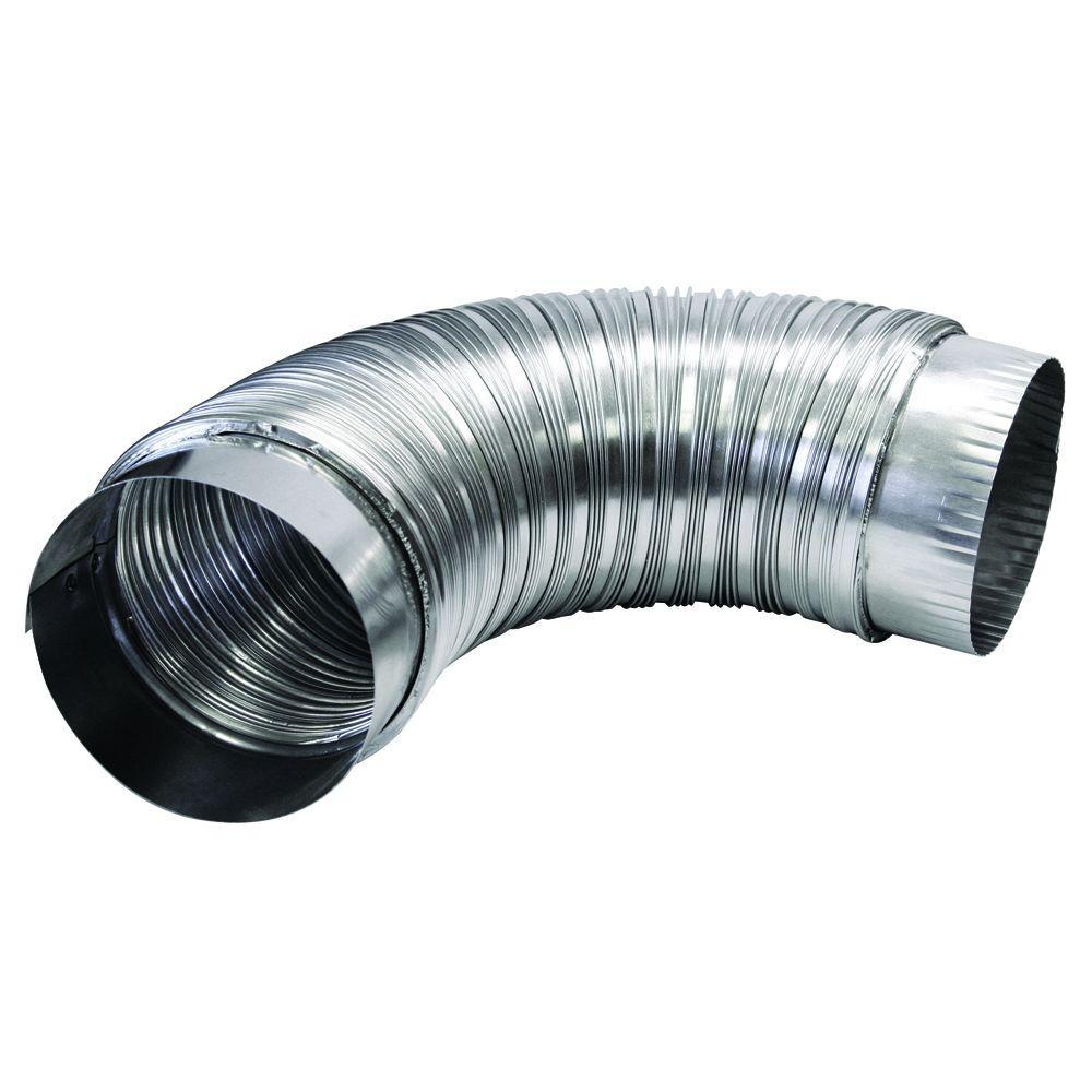 duct flexible rigid semi dryer aluminum vent everbilt ft hose pipe depot exhaust collars space insulated adjustable saver metal ductwork
