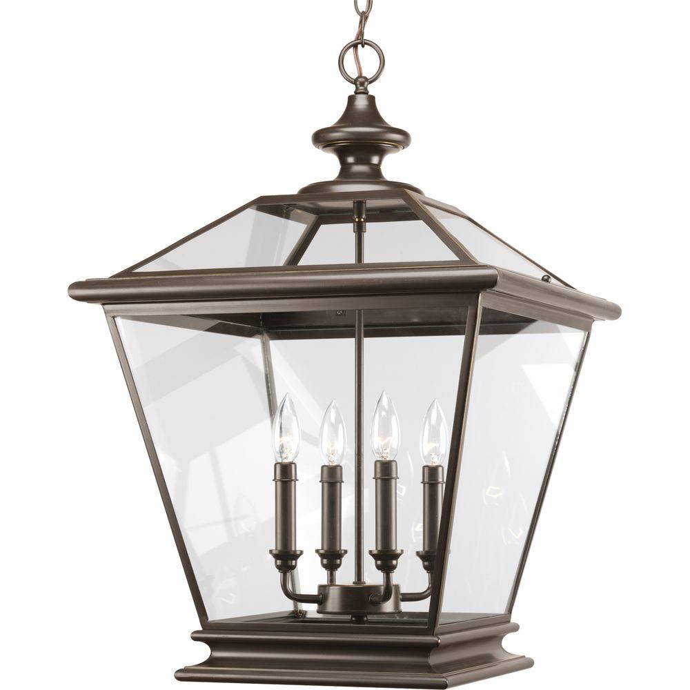 Progress Lighting Crestwood Collection 4 Light Antique Bronze Foyer Pendant With Clear Gl Progress Lighting Crestwood Collection 4 Light Antique Bronze Foyer Pendant With Clear Gl