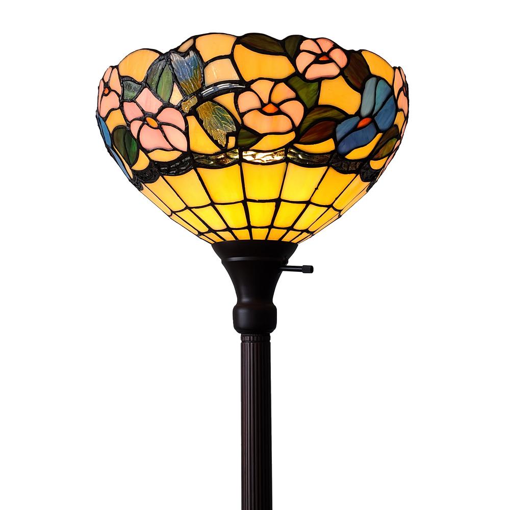 amora lighting tiffany style floor lamp