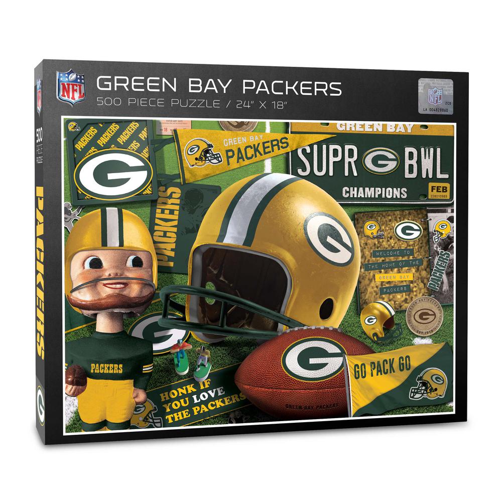 NFL Green Bay Packers 500pc Retro Series Puzzle