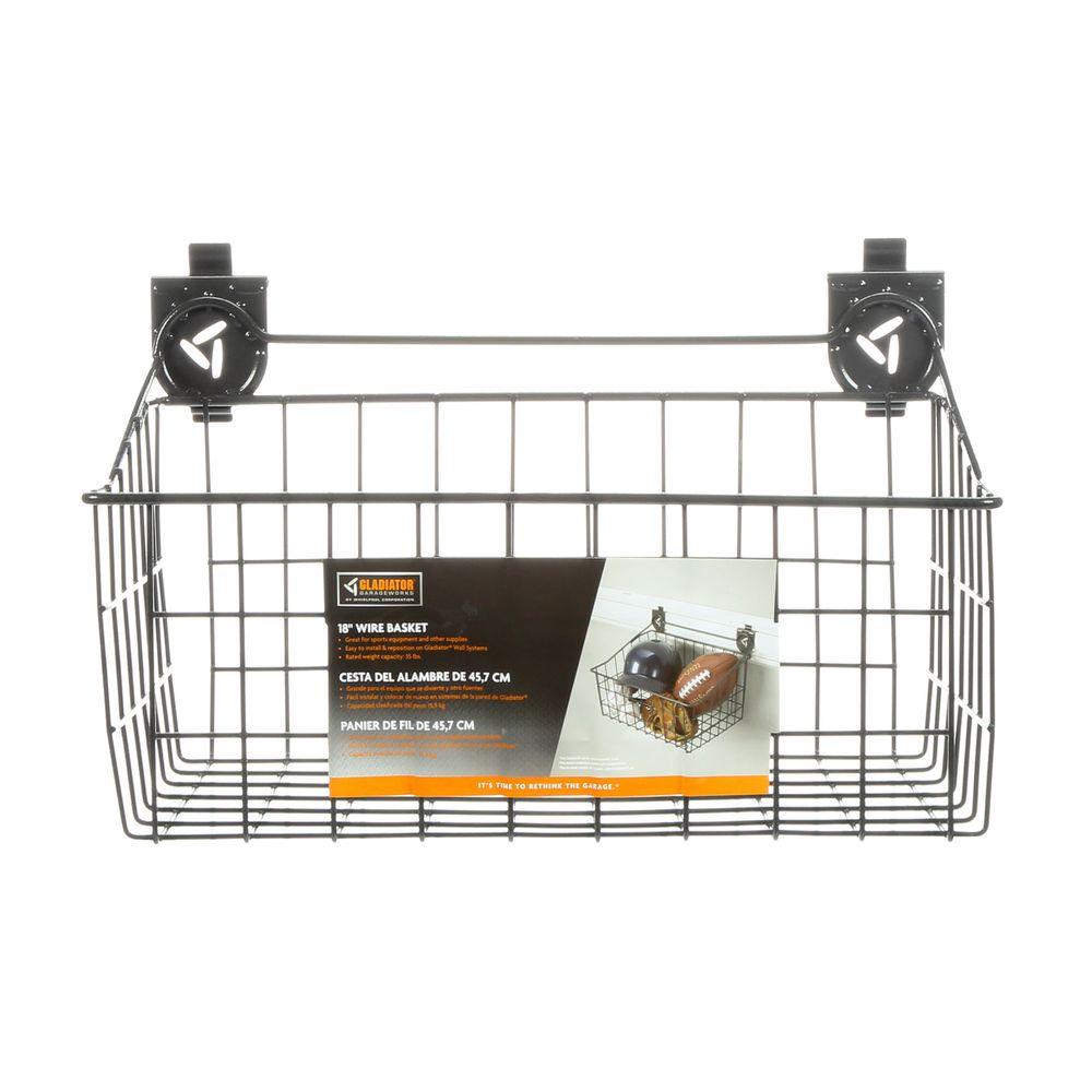 Gladiator 18 in. W x 12 in. D Ventilated Wire Basket Garage Storage for